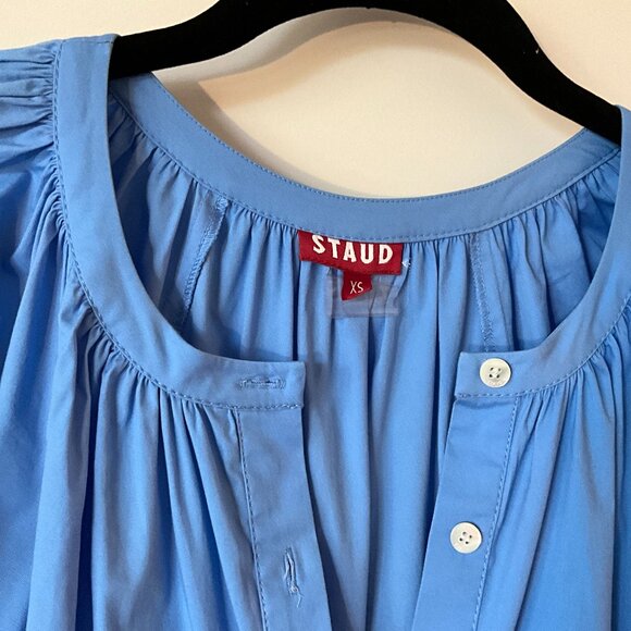 Staud Cotton Poplin Midi Button down dress - Picture 1 of 5